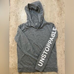 Athleta Girls Unstoppable Pullover Hooded Long Sleeved Shirt Size M (8-10)